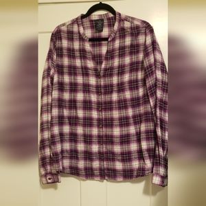 Purple plaid flannel
